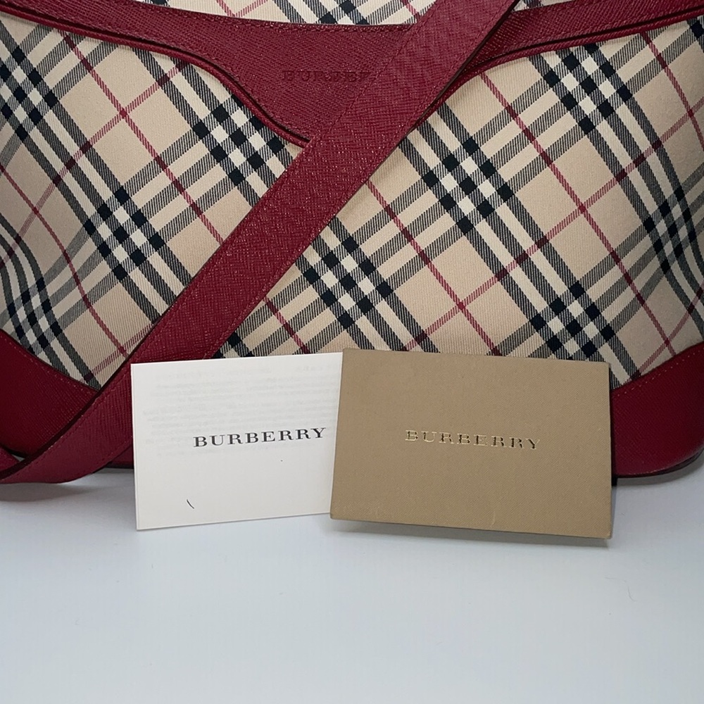 BURBERRY Nova Check Shoulder Bag Purse - Picture 12 of 16